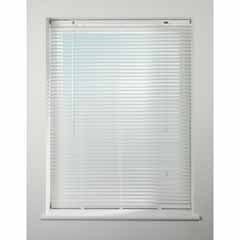 25mm Aluminium White Venetian Blind - 160cm Drop