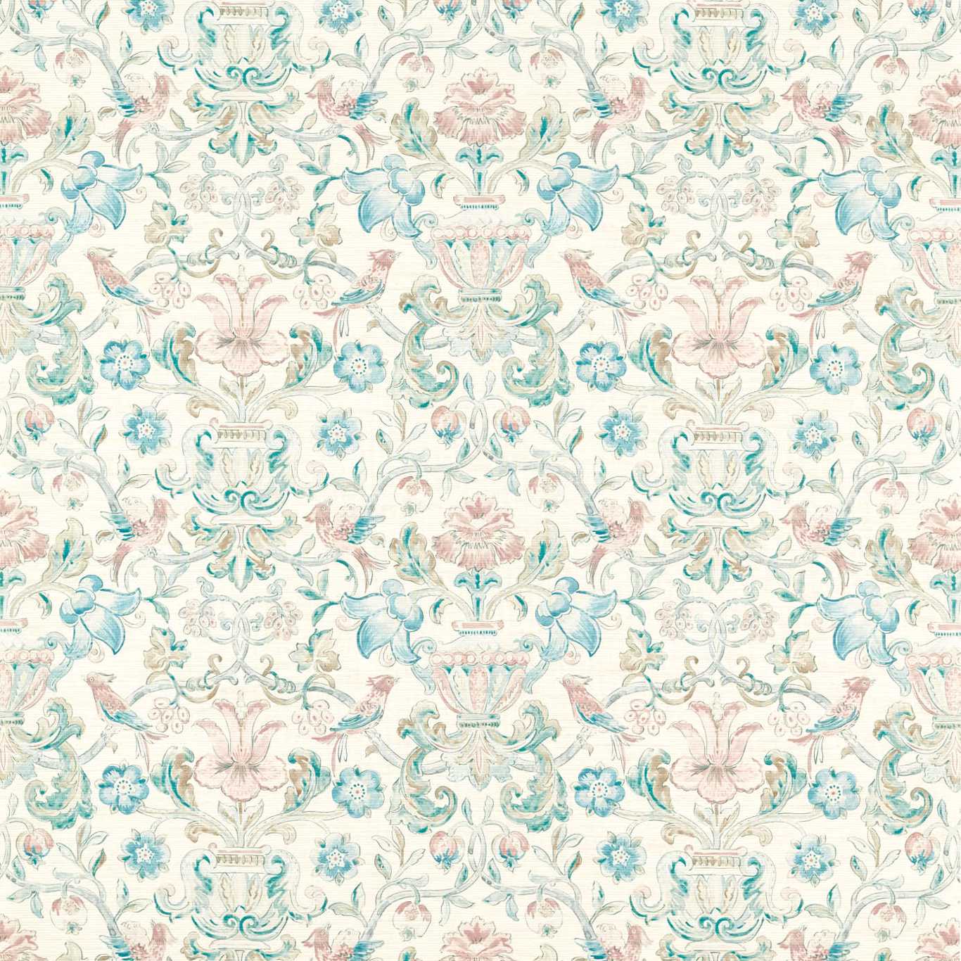 Pompadour Print Wallpaper