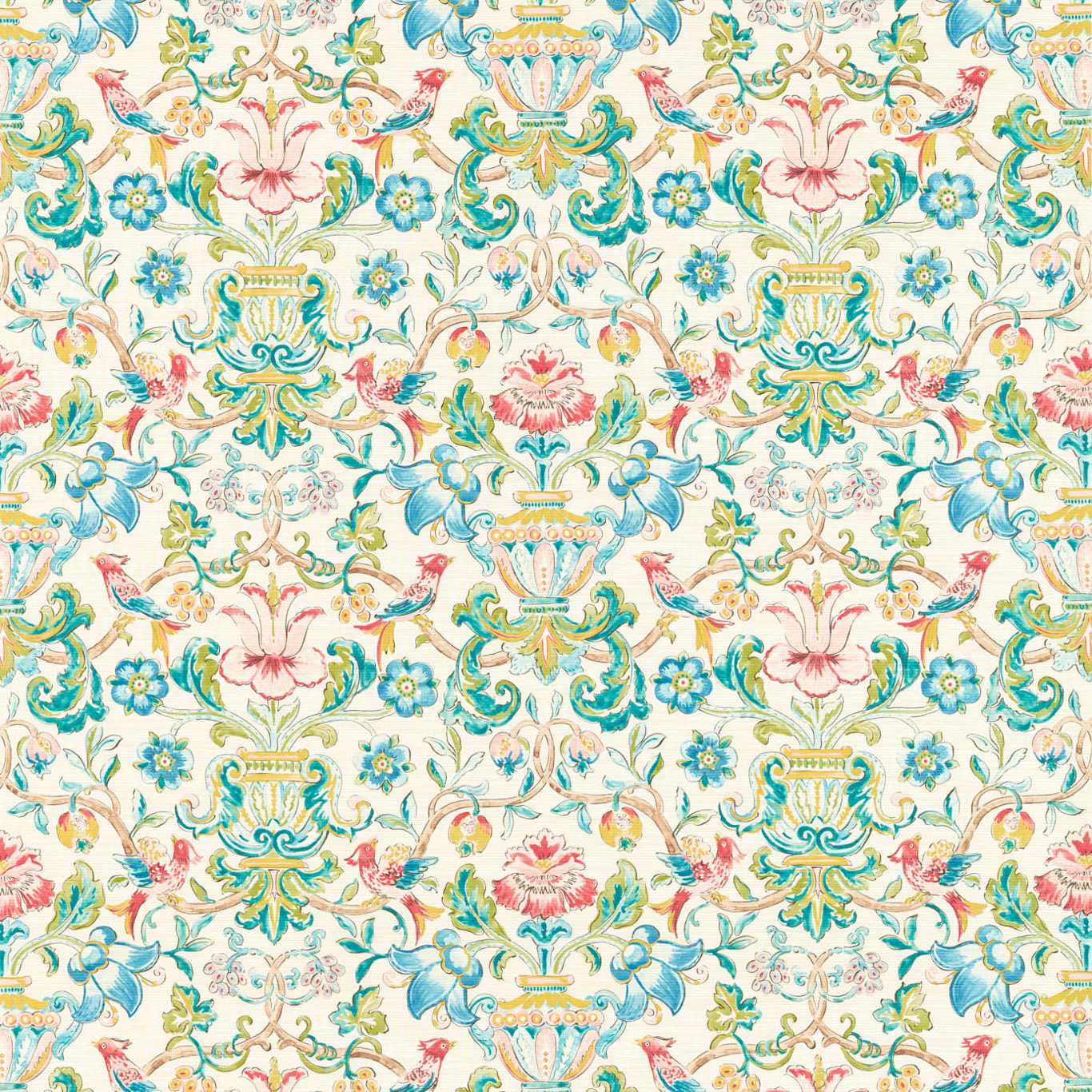 Pompadour Print Wallpaper