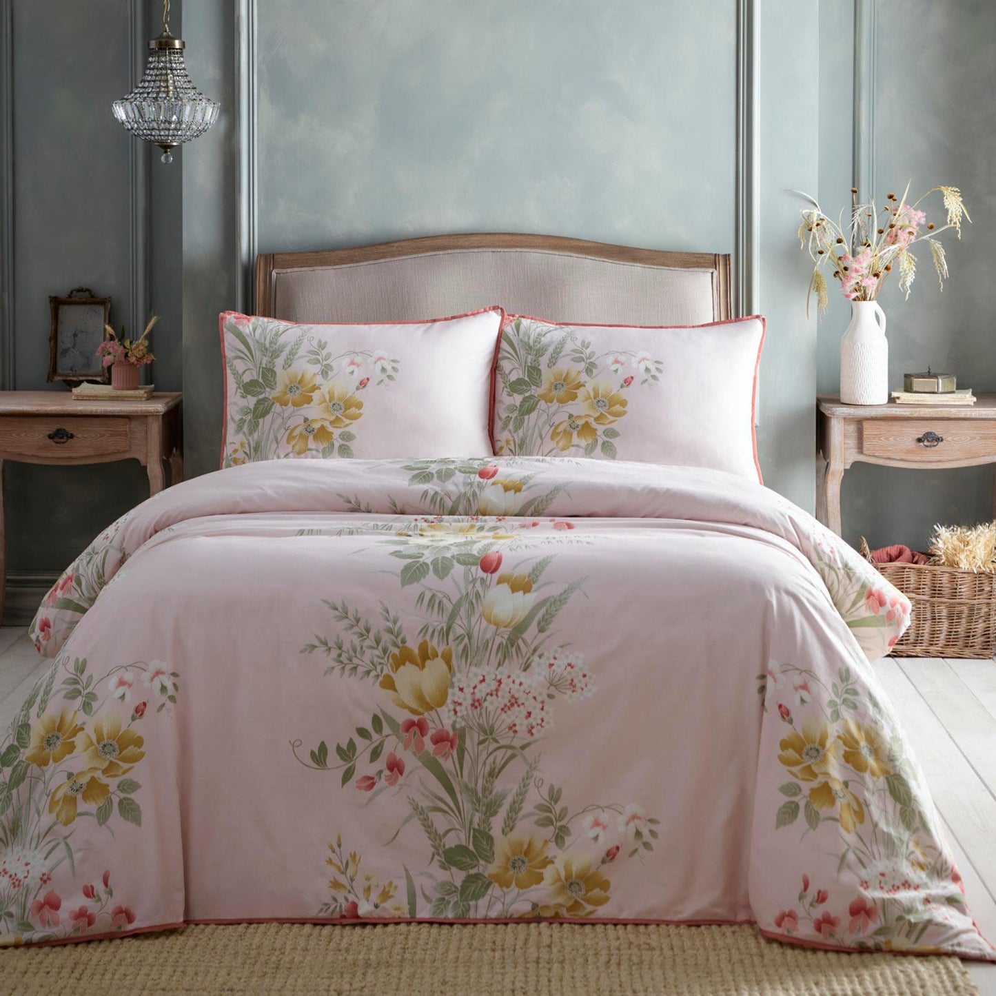 Trudy Duvet Cover Set - Blush Pink