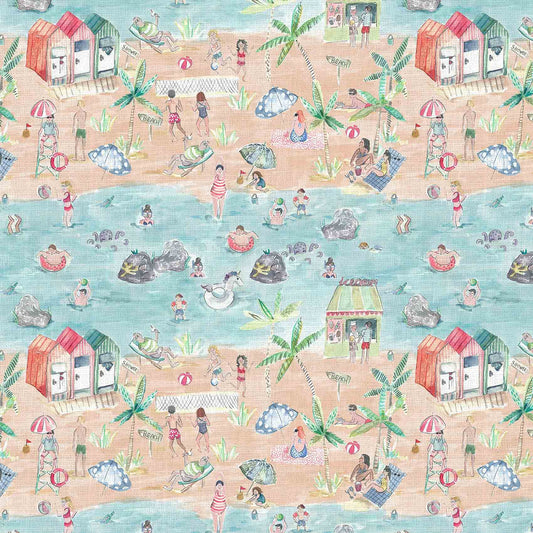 Lets Go To The Beach Fabric