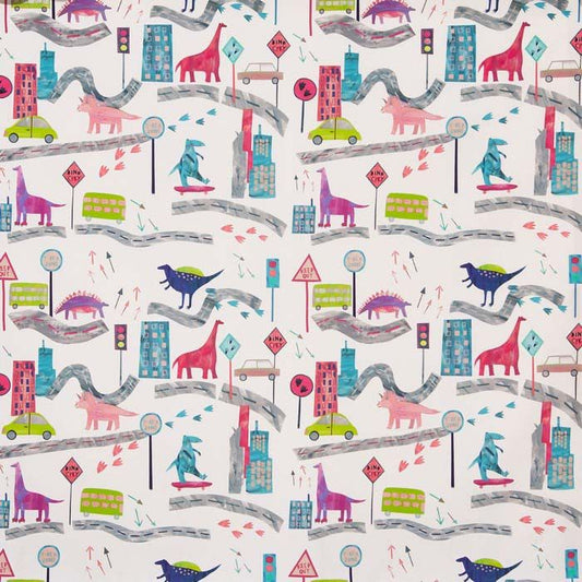 Dino City Fabric