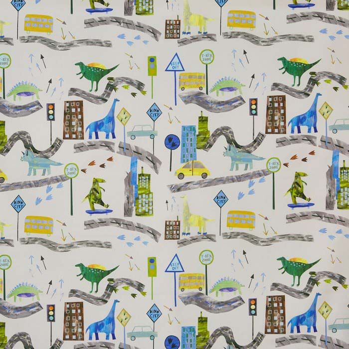 Dino City Fabric